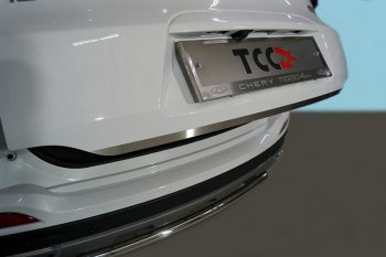 799 р. Накладка на заднюю дверь, ТСС Тюнинг  Chery Tiggo 4 Pro (2021-2024) (Лист шлифованный)  с доставкой в г. Калуга. Увеличить фотографию 1