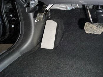 Накладка площадки левой ноги, ТСС Тюнинг Geely Emgrand X7 1-ый рестайлинг (2015-2018)  (лист алюминий 4мм)