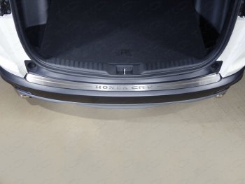 5 199 р. Накладка на задний бампер, ТСС Тюнинг  Honda CR-V  RW,RT (2016-2020) (лист шлифованный надпись Honda CR-V)  с доставкой в г. Калуга. Увеличить фотографию 1
