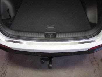 2 079 р. Накладка на задний бампер, ТСС Тюнинг  Hyundai Creta  GS (2015-2021) (Лист шлифованный)  с доставкой в г. Калуга. Увеличить фотографию 1
