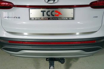 3 399 р. Накладка на заднюю дверь, ТСС Тюнинг  Hyundai Santa Fe  4 TM (2020-2024) (Лист шлифованный)  с доставкой в г. Калуга. Увеличить фотографию 1