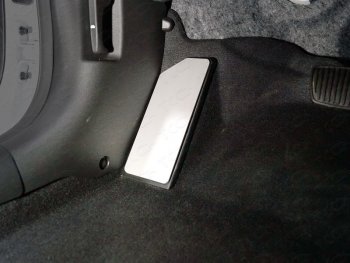 679 р. Накладка площадки левой ноги, ТСС Тюнинг  Hyundai Sonata  LF (2017-2019) (лист алюминий 4мм)  с доставкой в г. Калуга. Увеличить фотографию 1