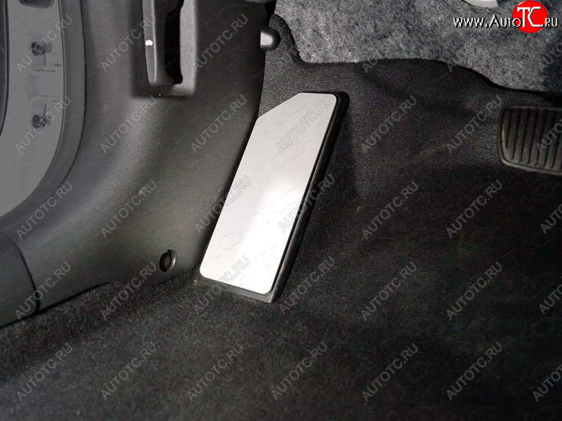 679 р. Накладка площадки левой ноги, ТСС Тюнинг  Hyundai Sonata  LF (2017-2019) (лист алюминий 4мм)  с доставкой в г. Калуга