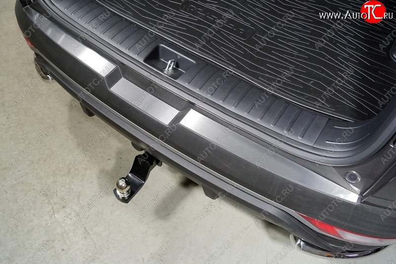 2 699 р. Накладки на задний бампер, ТСС Тюнинг  Hyundai Tucson  4 NX4 (2020-2022) (лист шлифованный)  с доставкой в г. Калуга