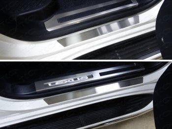 2 079 р. Накладки на пороги, ТСС Тюнинг  Lexus LX ( 450d,  570) (2015-2024) (лист шлифованный))  с доставкой в г. Калуга. Увеличить фотографию 1