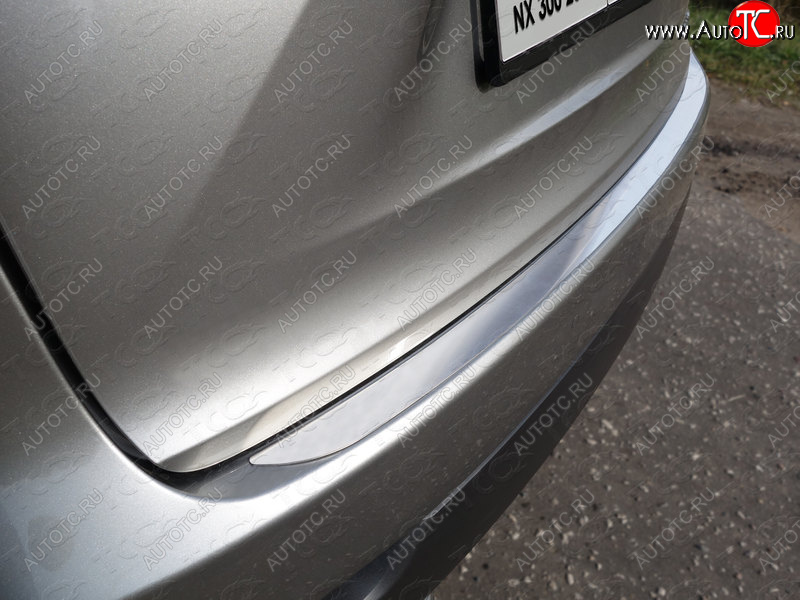 2 489 р. Накладка на задний бампер, ТСС Тюнинг  Lexus NX  300h (2014-2017) (Лист шлифованный)  с доставкой в г. Калуга