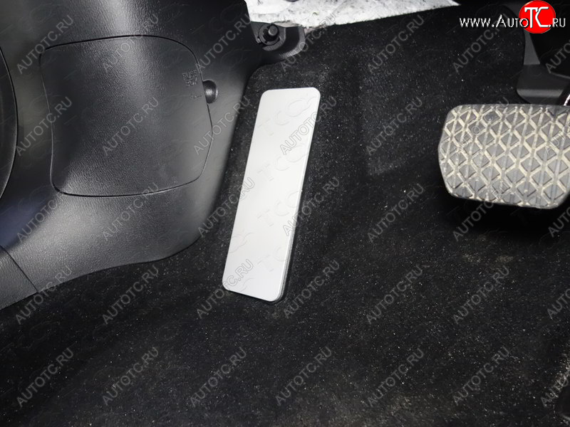 679 р. Накладка площадки левой ноги, ТСС Тюнинг  Mazda CX-9  TC (2015-2024) (лист алюминий 4мм)  с доставкой в г. Калуга