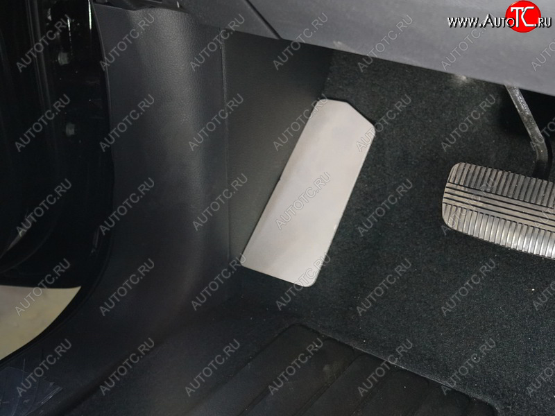 1 499 р. Накладка площадки левой ноги, ТСС Тюнинг  Mercedes-Benz X class  W470 (2017-2020) (лист алюминий)  с доставкой в г. Калуга