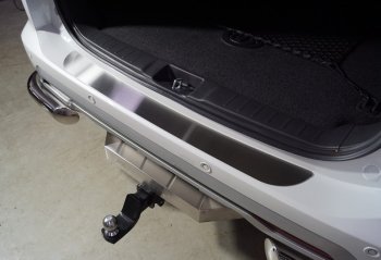 3 399 р. Накладка на задний бампер, ТСС Тюнинг  Mitsubishi Pajero Sport  3 QF (2019-2022) (Лист шлифованный)  с доставкой в г. Калуга. Увеличить фотографию 1