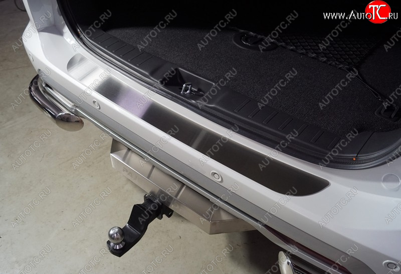3 399 р. Накладка на задний бампер, ТСС Тюнинг  Mitsubishi Pajero Sport  3 QF (2019-2022) (Лист шлифованный)  с доставкой в г. Калуга