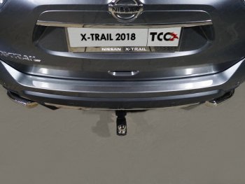 1 869 р. Накладка на задний бампер, ТСС Тюнинг  Nissan X-trail  3 T32 (2017-2022) (Лист шлифованный)  с доставкой в г. Калуга. Увеличить фотографию 1