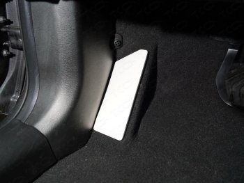 749 р. Накладка площадки левой ноги, ТСС Тюнинг Nissan X-trail 3 T32 рестайлинг (2017-2022) (лист алюминий 4мм)  с доставкой в г. Калуга. Увеличить фотографию 1