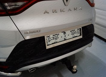 1 699 р. Накладки на заднюю дверь, ТСС Тюнинг  Renault Arkana (2019-2024) (лист шлифованный)  с доставкой в г. Калуга. Увеличить фотографию 1