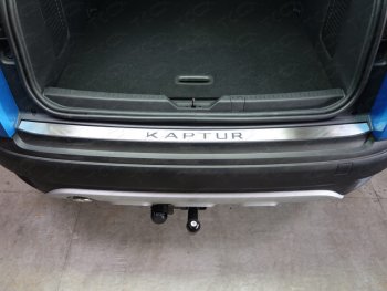 2 699 р. Накладка на задний бампер, ТСС Тюнинг  Renault Kaptur (2016-2020) (лист шлифованный надпись Kaptur)  с доставкой в г. Калуга. Увеличить фотографию 1
