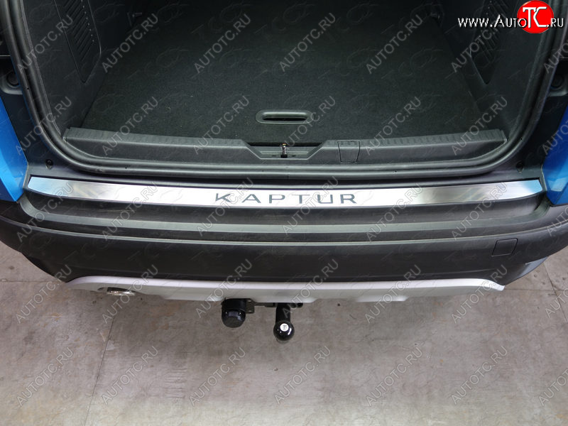 2 699 р. Накладка на задний бампер, ТСС Тюнинг  Renault Kaptur (2016-2020) (лист шлифованный надпись Kaptur)  с доставкой в г. Калуга