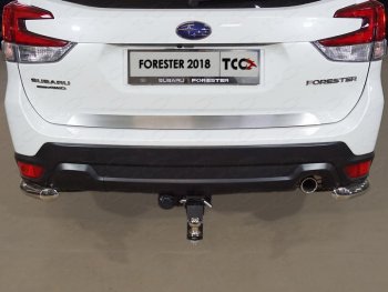 3 099 р. Накладка на заднюю дверь, ТСС Тюнинг  Subaru Forester  SK/S14 (2018-2021) (Лист шлифованный)  с доставкой в г. Калуга. Увеличить фотографию 1