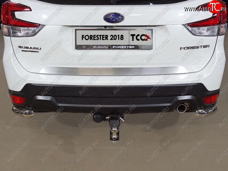 3 099 р. Накладка на заднюю дверь, ТСС Тюнинг  Subaru Forester  SK/S14 (2018-2021) (Лист шлифованный)  с доставкой в г. Калуга