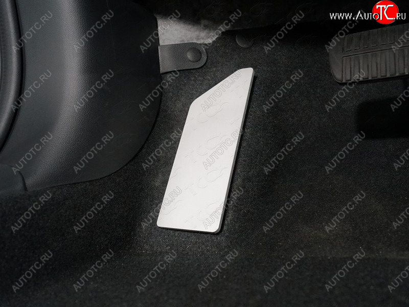 749 р. Накладка площадки левой ноги, ТСС Тюнинг Subaru Forester SK/S14 дорестайлинг (2018-2021) (лист алюминий 4мм)  с доставкой в г. Калуга