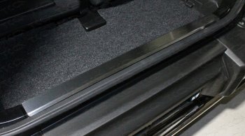 3 899 р. Накладки на задний бампер, ТСС Тюнинг Suzuki Jimny JB64 (2018-2024) (лист шлифованный)  с доставкой в г. Калуга. Увеличить фотографию 1