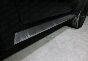 11 299 р. Накладки на пластиковый внешний порог, ТСС Тюнинг  Suzuki Jimny  JB64 (2018-2024) (Лист шлифованный)  с доставкой в г. Калуга. Увеличить фотографию 1