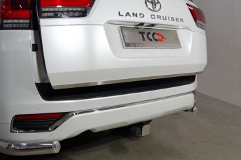 3 779 р. Накладка на заднюю дверь, ТСС Тюнинг  Toyota Land Cruiser  J300 (2021-2024) (Лист шлифованный)  с доставкой в г. Калуга. Увеличить фотографию 1
