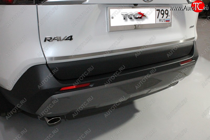 1 889 р. Накладка на заднюю дверь, ТСС Тюнинг  Toyota RAV4  XA50 (2018-2024) (Лист шлифованный)  с доставкой в г. Калуга