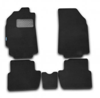Комплект ковриков в салон (текстиль, чёрные) Autofamily Hyundai Elantra XD (ТагАЗ) седан (2008-2014)