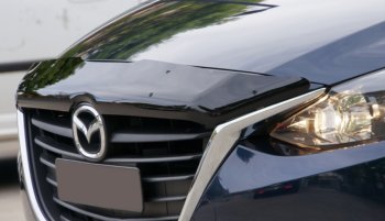 Дефлектор капота SIM Mazda 3/Axela BM дорестайлинг седан (2013-2016)