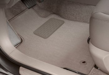 Комплект ковриков в салон (текстиль, бежевые) Autofamily Ford Ranger RapCab дорестайлинг (2011-2016)