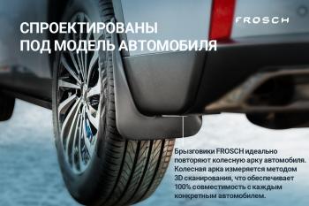 1 029 р. Брызговики передние (optimum) FROSCH  Haval Dargo (2022-2024)  с доставкой в г. Калуга. Увеличить фотографию 1