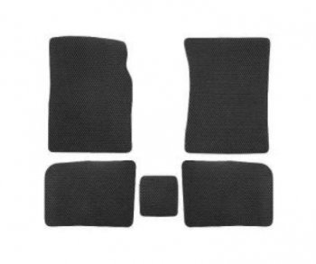 1 969 р. Комплект ковриков в салон (чёрные чёрная окантовка) Klever EVA Лада 2101 (1970-1988)  с доставкой в г. Калуга. Увеличить фотографию 1