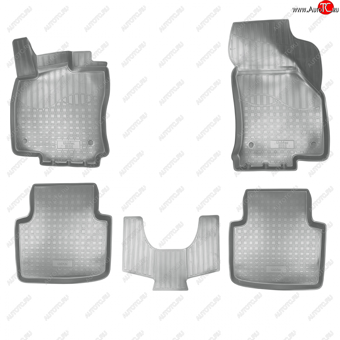 3 579 р. Коврики салонные Norplast  3D  Skoda Superb  B8 (3V) (2015-2019) лифтбэк дорестайлинг (серый)  с доставкой в г. Калуга