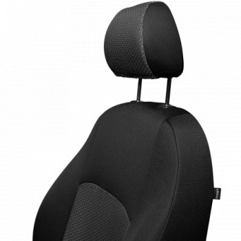 4 949 р. Комплект чехлов для сидений (РЗС 40/60, 2Г жаккард) Дублин Lord Autofashion  Chevrolet Cobalt (2011-2023), Ravon R4 (2016-2020) (черный, вставка зигзаг серый, строчка черный)  с доставкой в г. Калуга. Увеличить фотографию 5