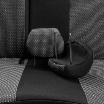 4 949 р. Комплект чехлов для сидений (РЗС 40/60, 2Г жаккард) Дублин Lord Autofashion  Chevrolet Cobalt (2011-2023), Ravon R4 (2016-2020) (черный, вставка зигзаг серый, строчка черный)  с доставкой в г. Калуга. Увеличить фотографию 9