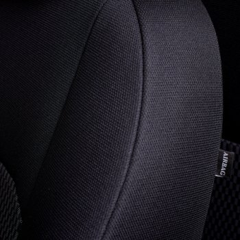 4 949 р. Комплект чехлов для сидений (РЗС 40/60, 2Г жаккард) Дублин Lord Autofashion  Chevrolet Cobalt (2011-2023), Ravon R4 (2016-2020) (черный, вставка прямоугольник черная, строчка черная)  с доставкой в г. Калуга. Увеличить фотографию 9