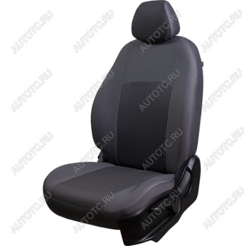 7 299 р. Комплект чехлов для сидений (РЗС 40/60 3Г Жаккард) Дублин Lord Autofashion  Hyundai IX35 ( LM,  NU) (2009-2024), KIA Sportage  3 SL (2010-2016) (серый, вставка Сеул серая)  с доставкой в г. Калуга