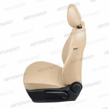 14 249 р. Чехлы сидений (экокожа) Автопилот  Geely Atlas Pro  NL3 (2019-2024) (бежевый)  с доставкой в г. Калуга. Увеличить фотографию 2