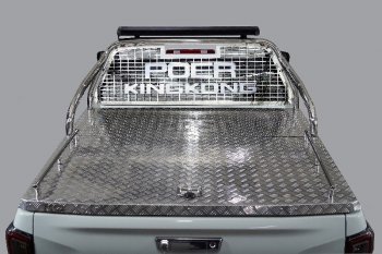 Защита кузова и заднего стекла (для крышки) со светодиодной фарой d75*42 мм ТСС Тюнинг Great Wall (Грейт) Poer KingKong (поэер) (2021-2024) пикап