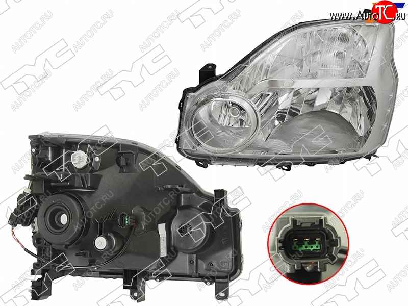 19 999 р. Фара левая (с электрокорректором, Евросвет) TYC  Nissan X-trail  2 T31 (2007-2011) дорестайлинг  с доставкой в г. Калуга