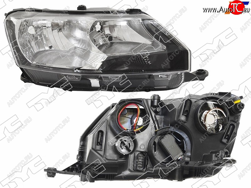 13 399 р. Фара правая TYC Skoda Rapid NH3 дорестайлинг лифтбэк (2012-2017)  с доставкой в г. Калуга