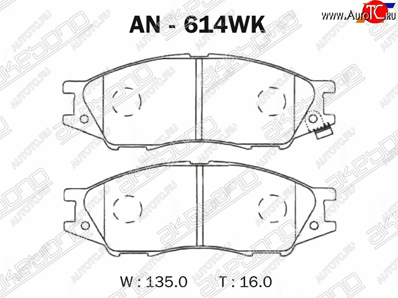 2 289 р. Колодки тормозные перед FR-FL SAT Nissan March K11 хэтчбэк 5 дв. 2-ой рестайлинг (1997-2003)  с доставкой в г. Калуга