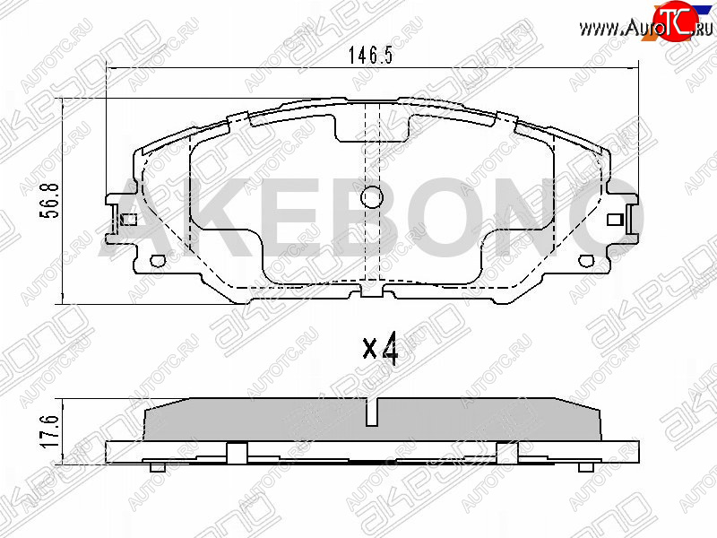 3 579 р. Колодки тормозные перед FL-FR SAT  Toyota RAV4 XA30 5 дв. удлиненный дорестайлинг (2003-2008)  с доставкой в г. Калуга