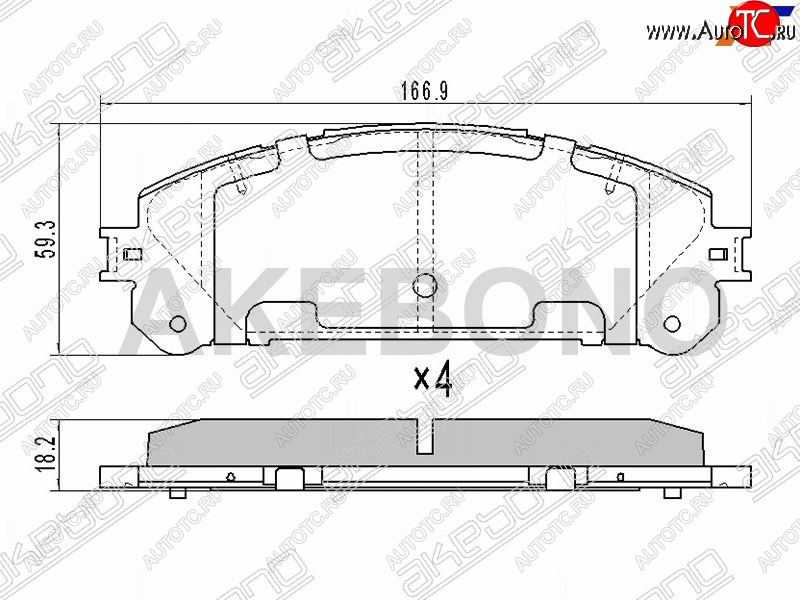 3 499 р. Колодки тормозные перед FL-FR SAT Toyota Highlander XU40 дорестайлинг (2007-2010)  с доставкой в г. Калуга