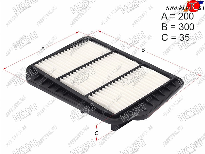 349 р. Фильтр воздушный HOSU  Chevrolet Lacetti ( седан,  универсал,  хэтчбек) (2002-2013), Daewoo Nubira  J200 (2003-2008)  с доставкой в г. Калуга
