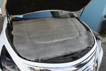 1 549 р. Автоодеяло (тяжелое, темно-серое) Автопилот ЛЮКС Mitsubishi Pajero 4 V90 1-ый рестайлинг (2011-2015) (Размер М (ДхШ) см: 140х90;)  с доставкой в г. Калуга. Увеличить фотографию 2