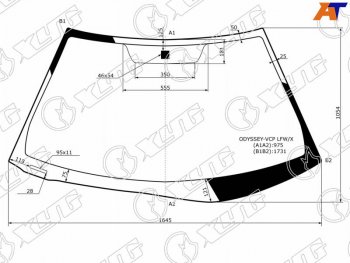 Стекло лобовое (Assembly США) XYG Honda Odyssey 3 (2004-2008)