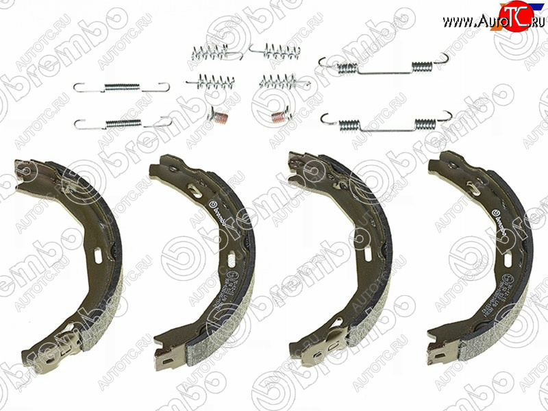 3 899 р. Колодки барабанные задние RH-LH SAT Mercedes-Benz C-Class W204 дорестайлинг седан (2007-2011)  с доставкой в г. Калуга