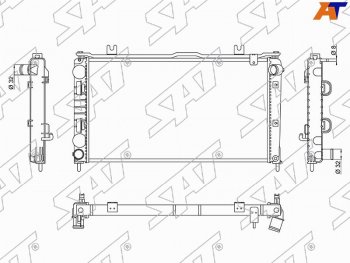 Радиатор SAT Лада Гранта 2190 седан дорестайлинг (2011-2017)