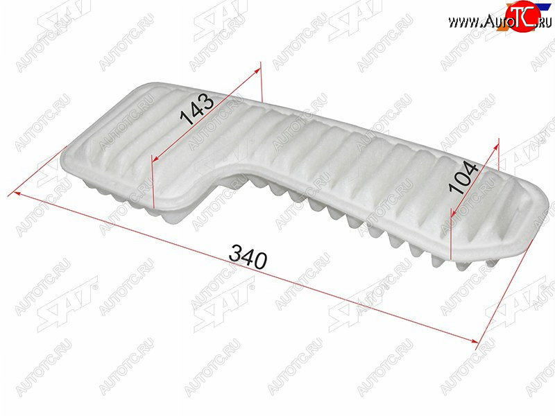 319 р. Фильтр воздушный SAT Toyota Mark 2 X100 седан (1996-2000)  с доставкой в г. Калуга
