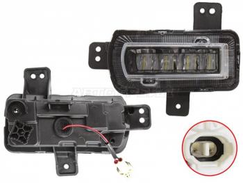 3 379 р. Левая противотуманная фара SAT  Geely Coolray  SX11 (2018-2023) дорестайлинг  с доставкой в г. Калуга. Увеличить фотографию 1